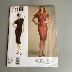 Vogue Pattern V1045 - Today’s Fit by Sandra Betzina - Top & Skirt - Sizes OSZ